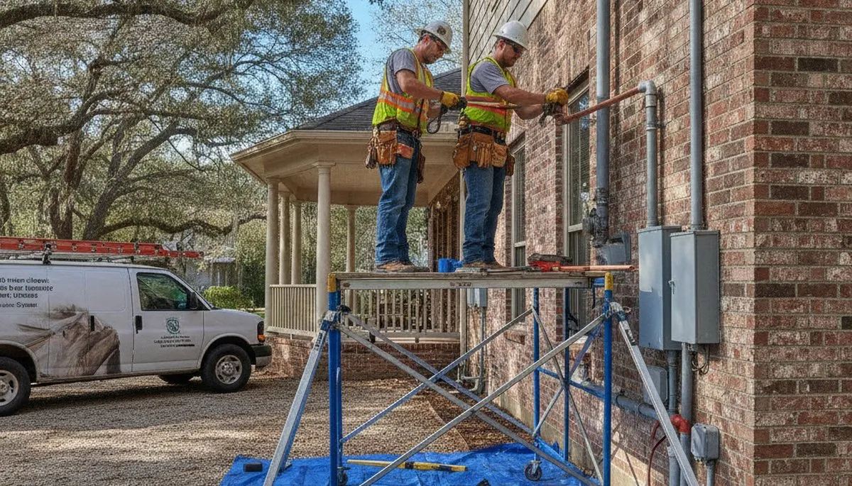 Houston TX emergency plumbing repair service for residential and commercial leaks, clogs, and pipe issues