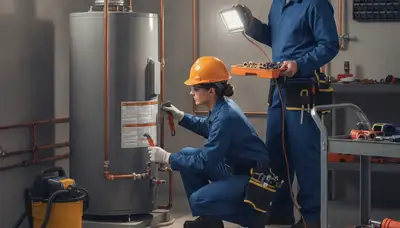 Houston, TX plumber repairing a residential pipe for fast emergency plumbing service