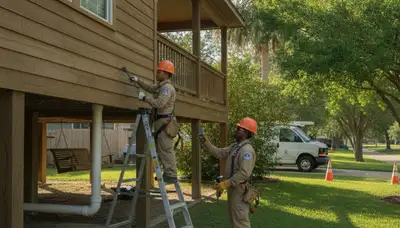 Houston TX emergency plumbing repair service van for residential pipe and leak repairs