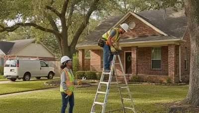 Houston, TX emergency plumbing repair service truck for fast leak and pipe repairs