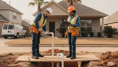 Houston TX plumbing repair service truck for emergency plumbing calls