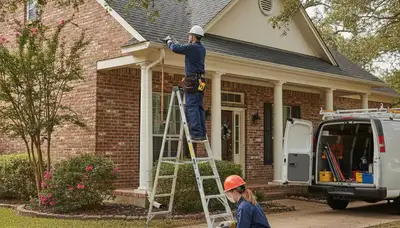 Houston, TX emergency plumbing repair service truck for residential and commercial plumbing calls