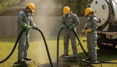 Septic tank cleaning service for Houston, TX homes by On Call Plumbers