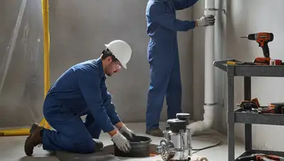 Sump pump installation service for Houston, TX homes to prevent flooding and water buildup
